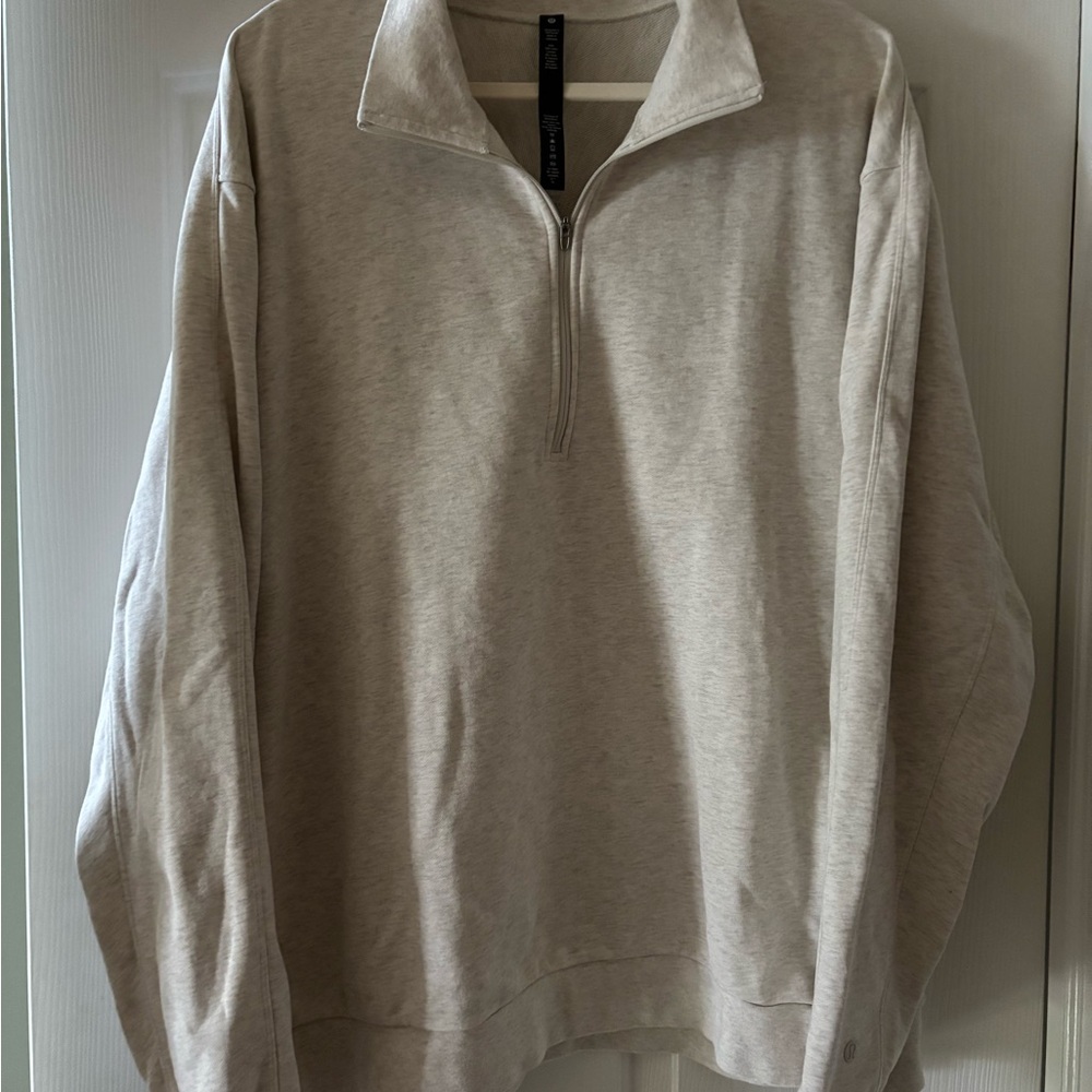 Men's Gray Quarter-Zip Sweater